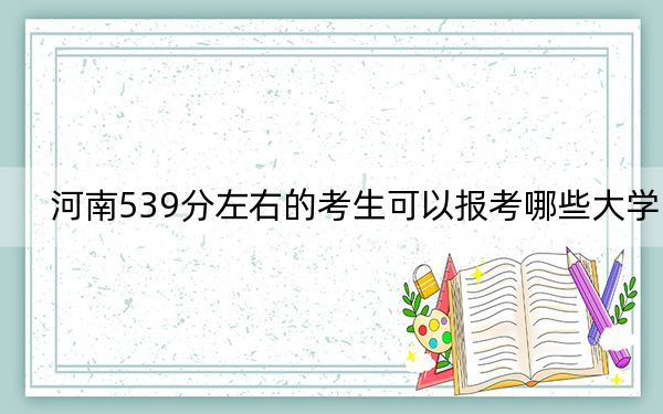 河南539分左右的考生可以报考哪些大学？（附带近三年高考大学录取名单）