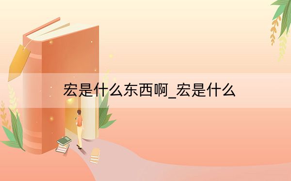 宏是什么东西啊_宏是什么